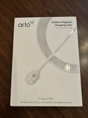 Arlo VMA5600C Outdoor Magnetic Charging Cable 25 Foot NEW Sealed